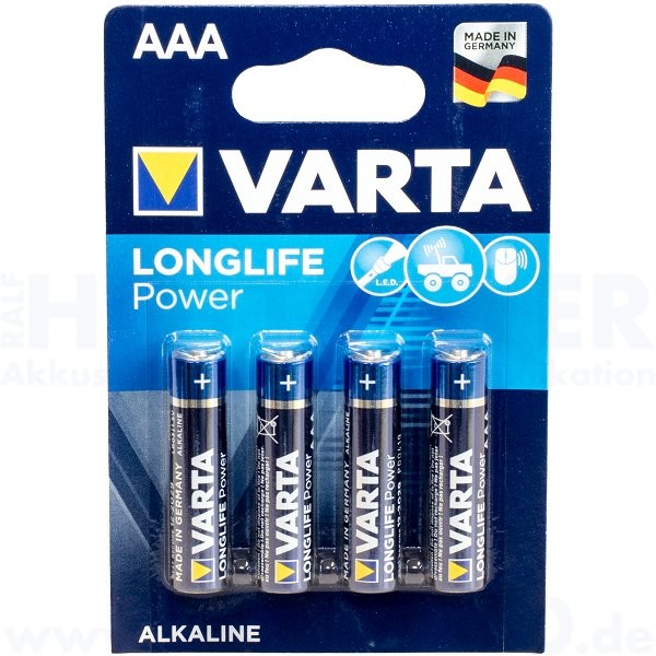 Varta LONGLIFE Power Micro AAA - 1.5V, 4er Pack