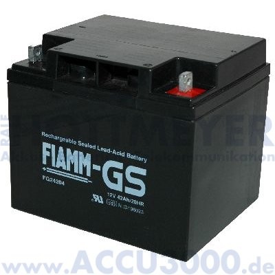 12V, 42.0Ah (C20), Fiamm FG24204