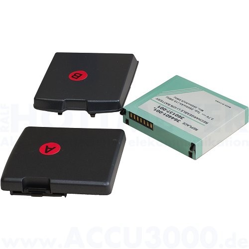 Akku f. HP-Compaq iPaq HX2000, HX2400, HX2700, RX3715... - 3.7V, 2880mAh, Li-Ion