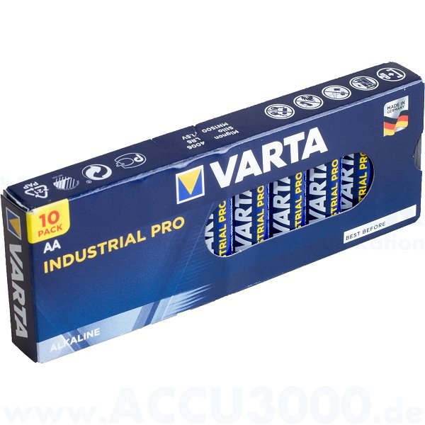 Varta INDUSTRIAL PRO Mignon AA, LR6, Alkaline - 1.5V, 10er Karton