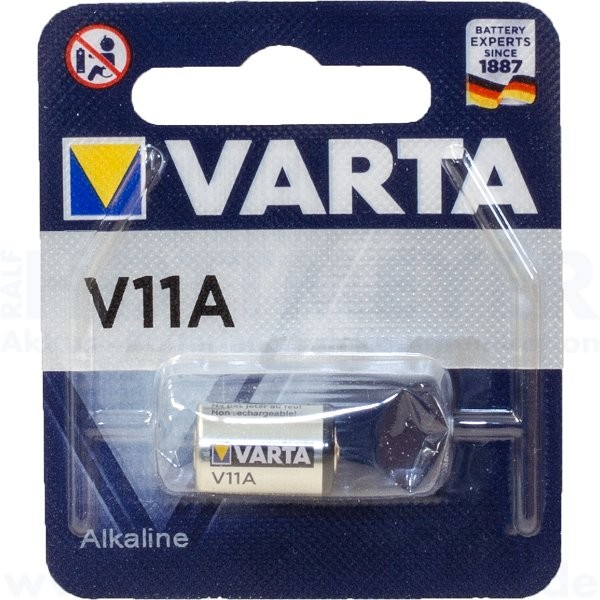 Varta Alkaline V11A, LR11, L1016 - 6V, 38mAh - 10.2 x 16.5mm