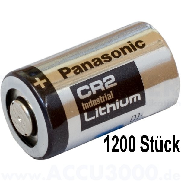 Panasonic Industrial Lithium CR-2, CR17355 - 3V - 1200 Stück Bulkware