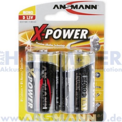 Ansmann X-Power, Mono D LR20 - 1.5V, 2er Blister