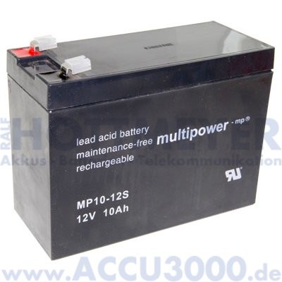 12V, 10.0Ah (C20), Multipower MP10-12S