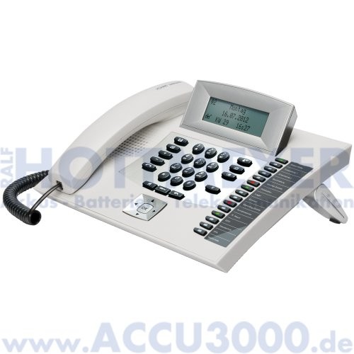 Auerswald COMfortel 1600 - lichtgrau - Systemtelefon mit beleuchtetem Touchdisplay