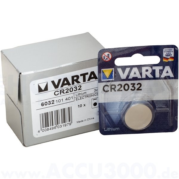 Varta Lithium CR-2032 - 3V Knopfzelle - 10er Pack