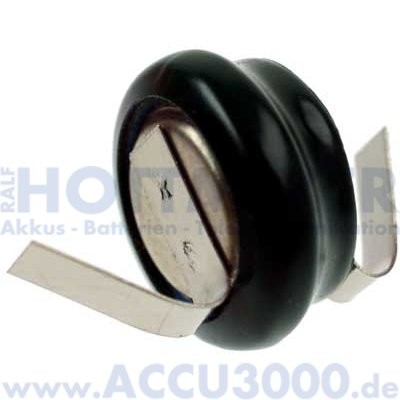 Varta V40H, mit U-Lötfahne - 1.2V, 40mAh, NiMh - 11.6 x 5.4mm