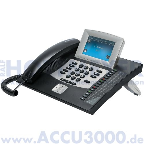 Auerswald COMfortel 2600 - schwarz - Systemtelefon mit TFT-Touchdisplay