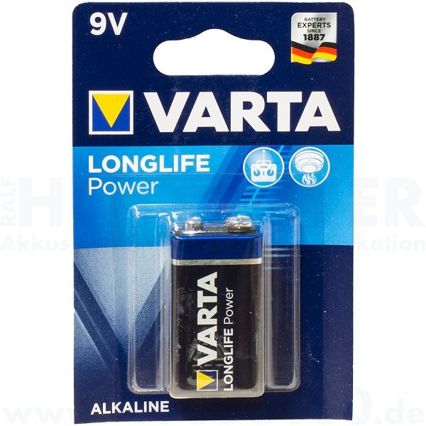 Varta LONGLIFE Power E-Block, 6LP3146 - 9V, 1er Pack