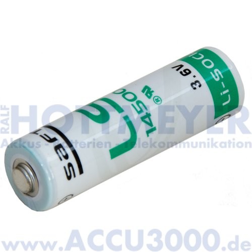 Saft Lithium LS14500, Mignon AA - 3.6V, 2450mAh, 14.5 x 50.5mm