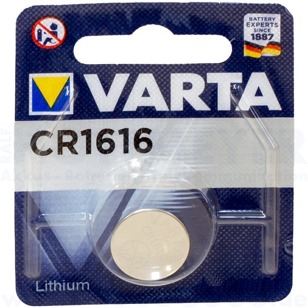 Varta Lithium CR-1616, CR1616 - 3V Knopfzelle | Hottmeyer Akkus ...
