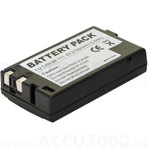 Akku f. Canon BP-77, BP-E77K, BP-711, BP-E722 - 6.0V, 2100mAh, NiMh