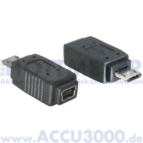 DeLock USB Mini USB 5pin -> Micro-B Stecker - USB Adapter