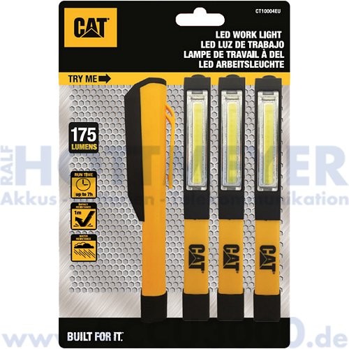 CAT CT1000 Taschen-Arbeitsleuchte - 175 Lumen, 4er Blister