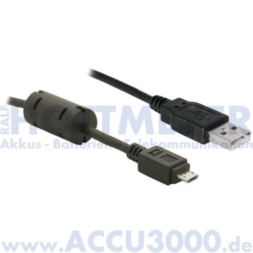 DeLock USB 2.0 Typ A - Micro USB Typ B - Länge 2m mit Ferritkern