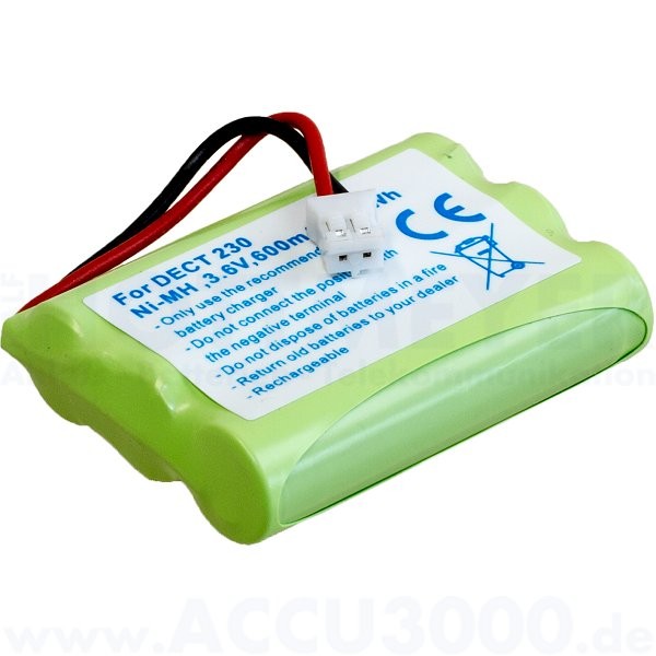 Akku f. Ericsson DT200, DT230, DT260, DT290 - 3.6V, 600mAh, NiMh