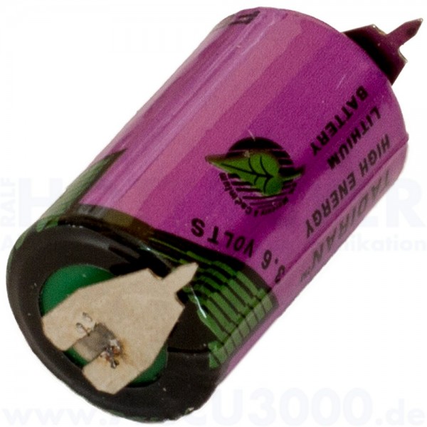 Tadiran SL-350/PR, 3.6V, 1200mAh, mit Printanschluss (1+1) - 1/2 AA