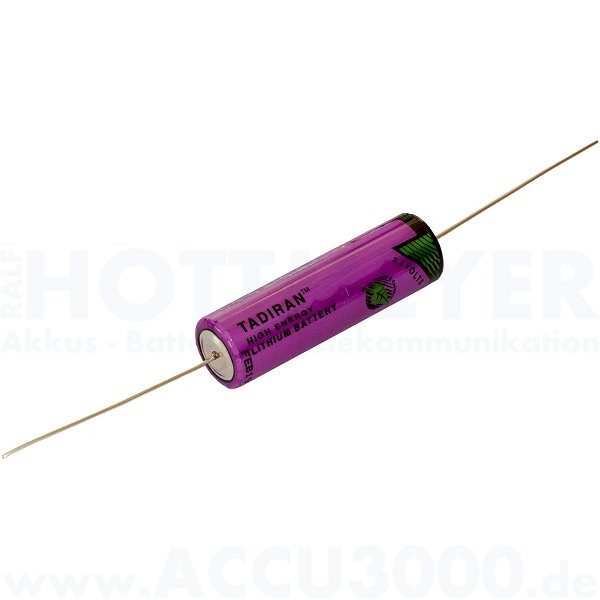 Tadiran SL-760/P, 3.6V, 2200mAh, mit Lötdraht - AA