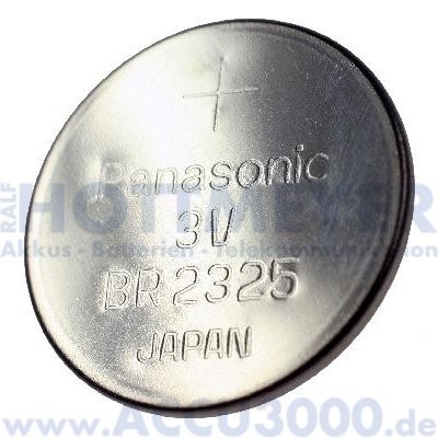 Knopfzelle Lithium CR2325 - 3V, 190mAh, 23 x 2.5mm