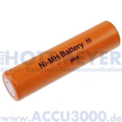 Panasonic BK-380A, Akku NiMh 4/3 A - 1.2V, 3800mAh - 17 x 67mm