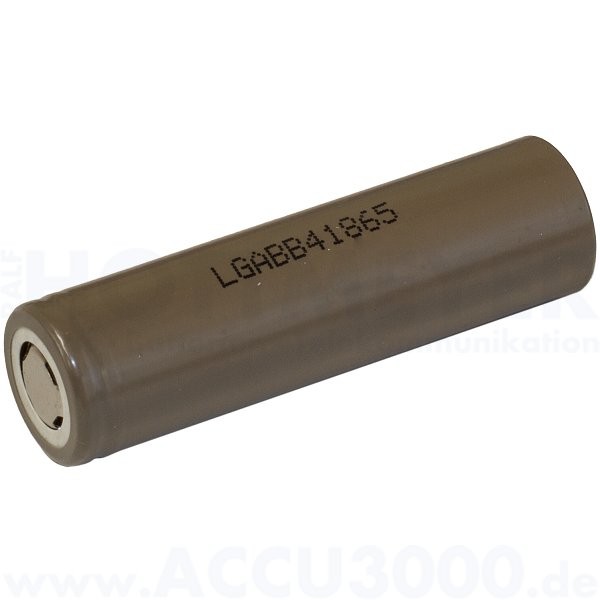 LG Lithium-Ionen Akku LGABB41865 (ICR18650 B4), 4/3A - Rohzelle