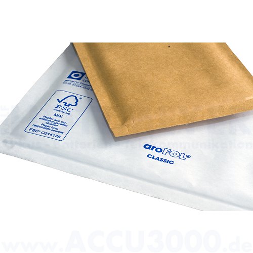 weiß FSC Papier C 100 aroFOL® classic Luftpolsterversandtaschen Gr.3 
