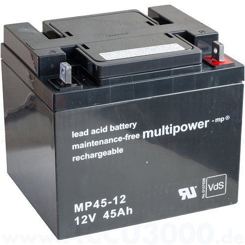 12V, 45.0Ah (C20), Multipower MP45-12