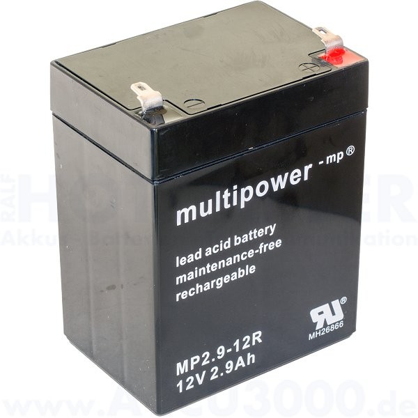 Batterie - 12V 2,9Ah Multipower (Gelbatterie) von multipower