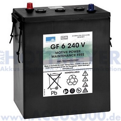 6V, 240.0Ah (C5), Exide Dryfit Traction GF06240V