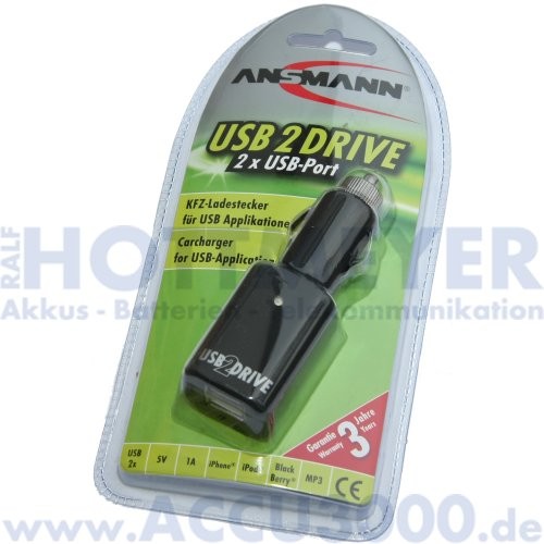 Ansmann USB2drive - KFZ Ladenetzteil für USB Anwendungen