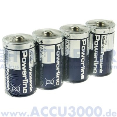 Panasonic PowerLine LR20AD/4P Mono D - 1.5V, 4er Folie