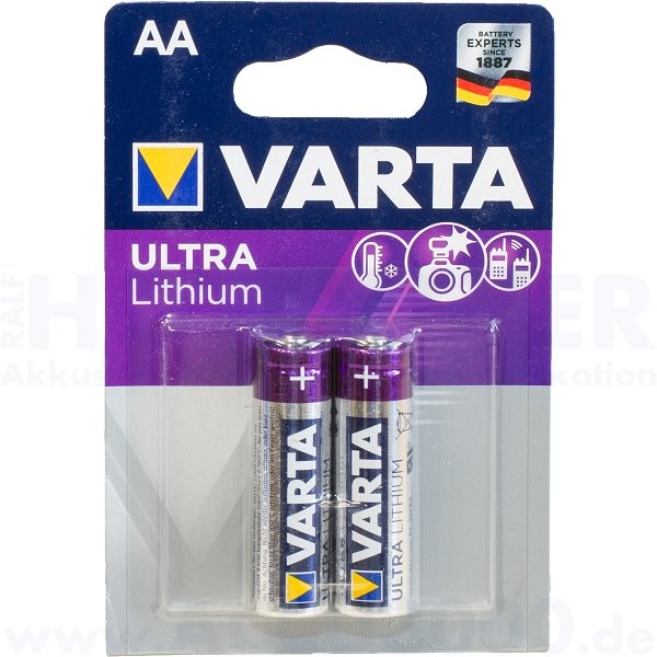 Varta Lithium AA Mignon - 1.5V, 2900mAh - 2er Pack
