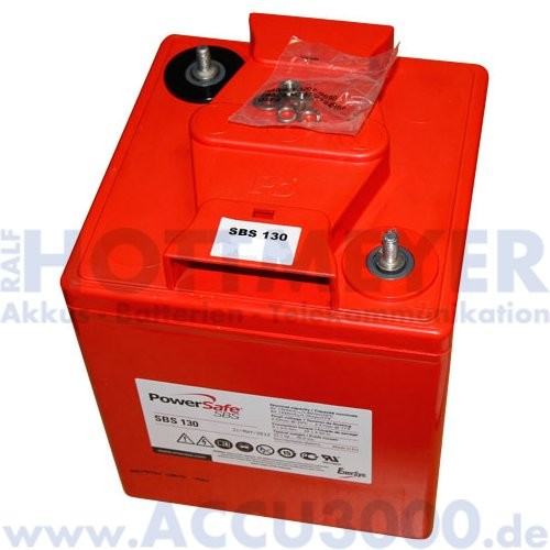 6V, 132.0Ah (C10), EnerSys PowerSafe SBS130