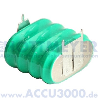 Varta 4/V150H, mit Printanschluss - 4.8V, 150mAh, NiMh - 25.6 x 14.1 x 23.6mm