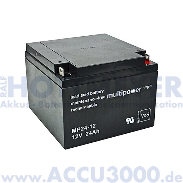 12V, 24.0Ah (C20), Multipower MP24-12