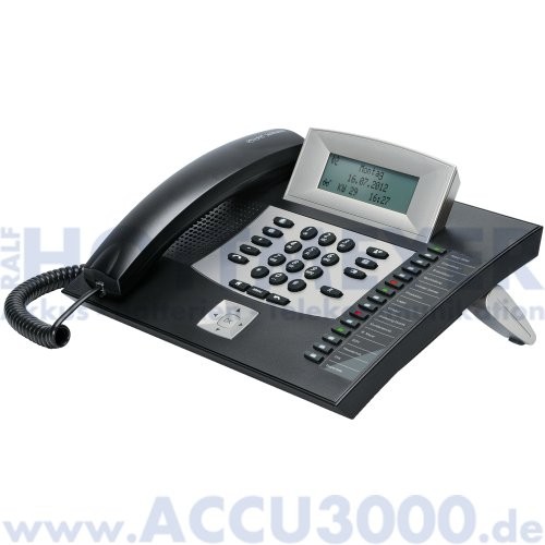 Auerswald COMfortel 1600 - schwarz - Systemtelefon mit beleuchtetem Touchdisplay