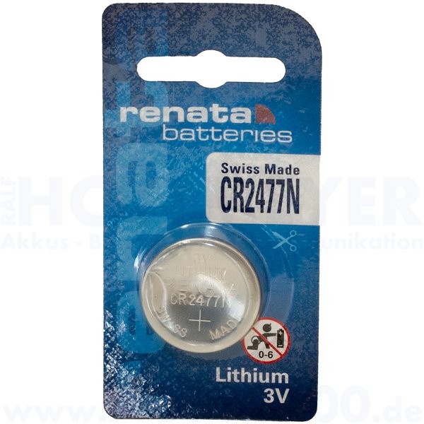 Renata CR-2477N - 3V, 950mAh - 24 x 7.7mm