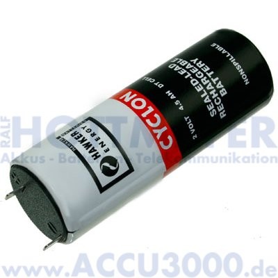 2V, 4.5Ah (C10), EnerSys Cyclon 0860-0004 - DT Cell