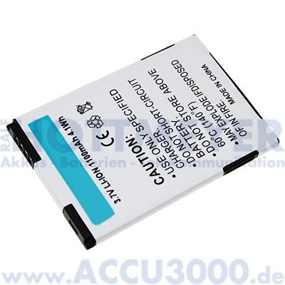 Akku f. HTC Wildfire - 1100mAh, Li-Ion - Kompatibler Handyakku