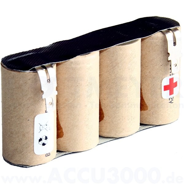 Akkupack für Akkubesen BF9900 - 4.8V, 3000mAh - mit Steckanschluss (4.8/6.3mm) - für Kärcher