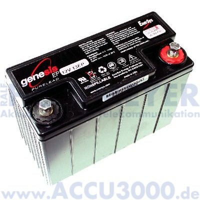 12V, 13.0Ah (C10), EnerSys Genesis 12V13EP (G13EP)