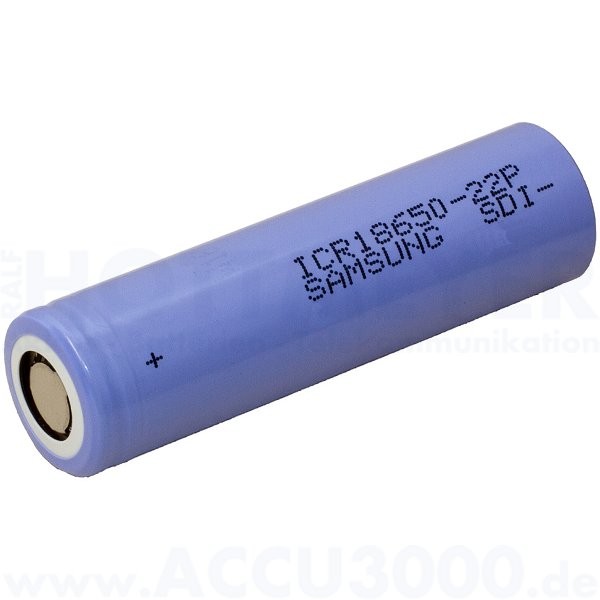 Samsung Lithium-Ionen Akku ICR18650-22P, 4/3A - Rohzelle