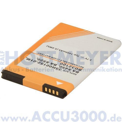 Akku f. HTC Vision - 1100mAh, Li-Ion - Kompatibler Handyakku