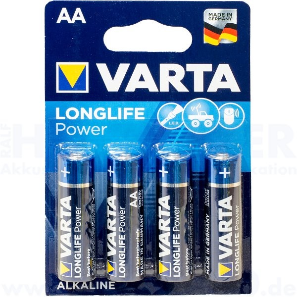 Varta LONGLIFE Power Mignon AA - 1.5V, 4er Pack