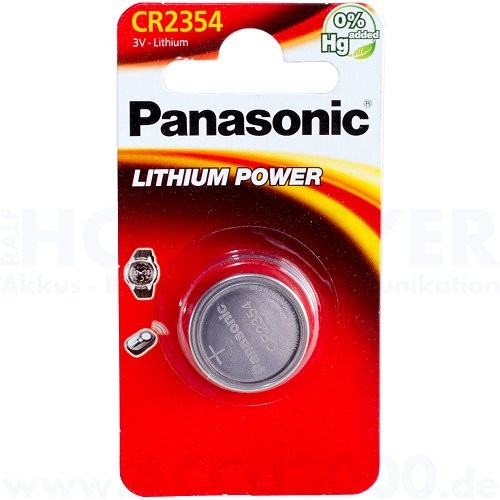 Panasonic Lithium Power CR2354 - 3V, 560mAh, 23 x 5.4mm
