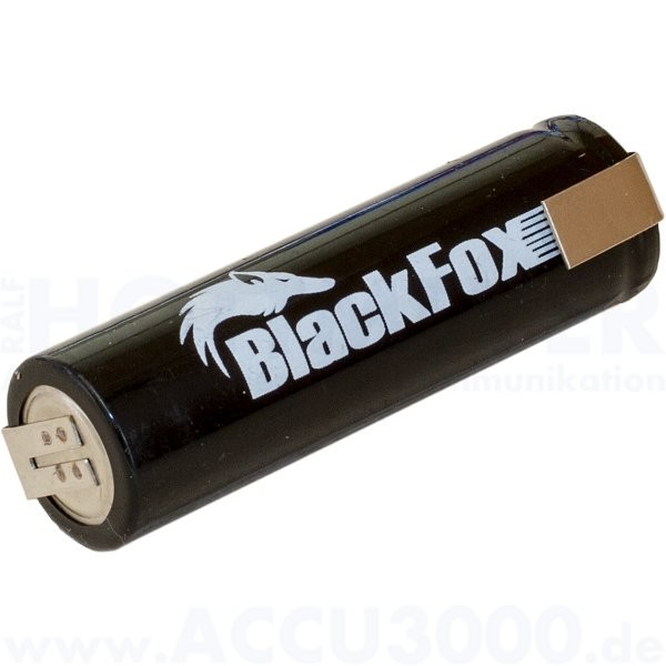 BlackFox BF-1600F, AA Mignon - 1.2V, 1600mAh, NiMh, mit Lötfahne
