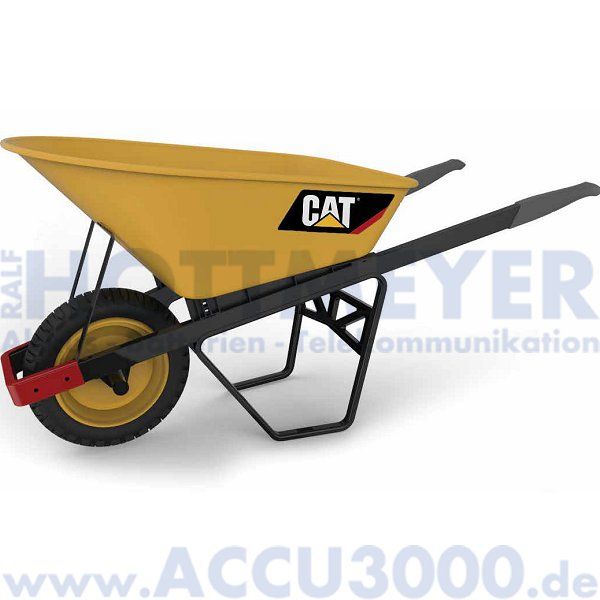 CAT Schubkarre 170l, Stahlwanne & pneumatischem Reifen - 1st Class