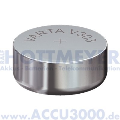 Varta Silber 303 (V303) - SR-47 - SR1154SW, 1.55V - Uhrenbatterie