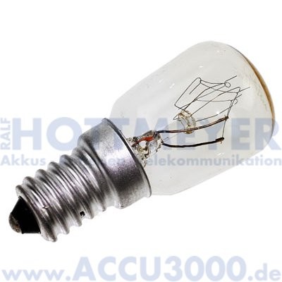 mLight Birnenformlampe E14 25W klar - für Kühlschrank und Gefrierschrank - 195Lumen