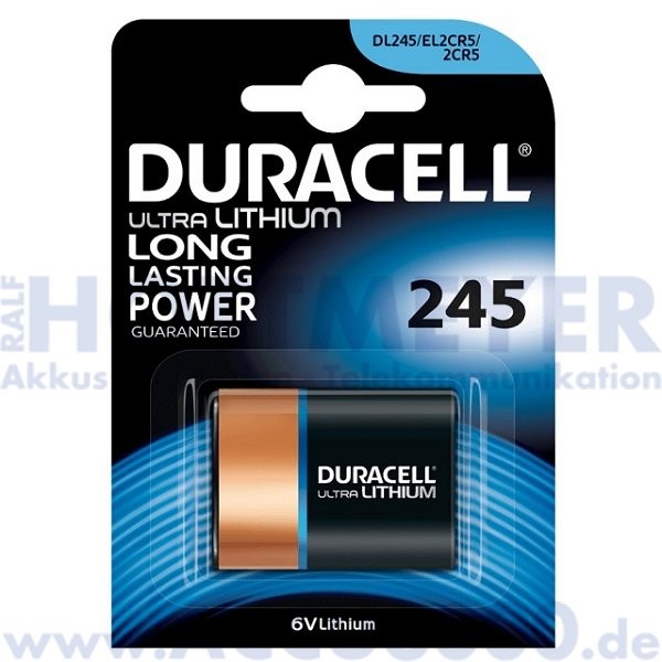 Duracell Lithium Ultra Photo 245 - 2CR-5 - 6.0V